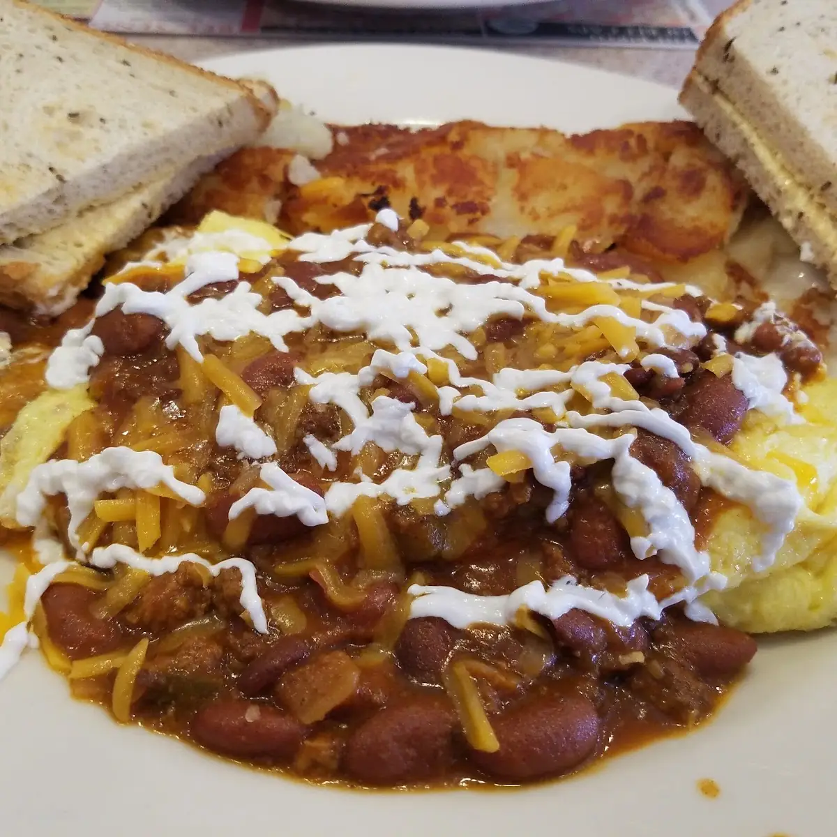 Chili Cheese Omelete