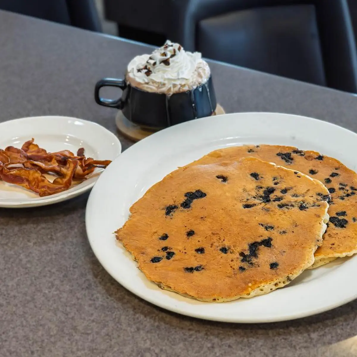 Single Blueberry Pancake
