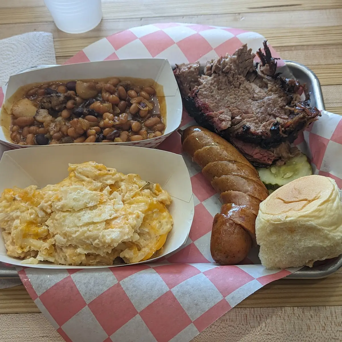 Smoked Brisket with Mac and Cheese