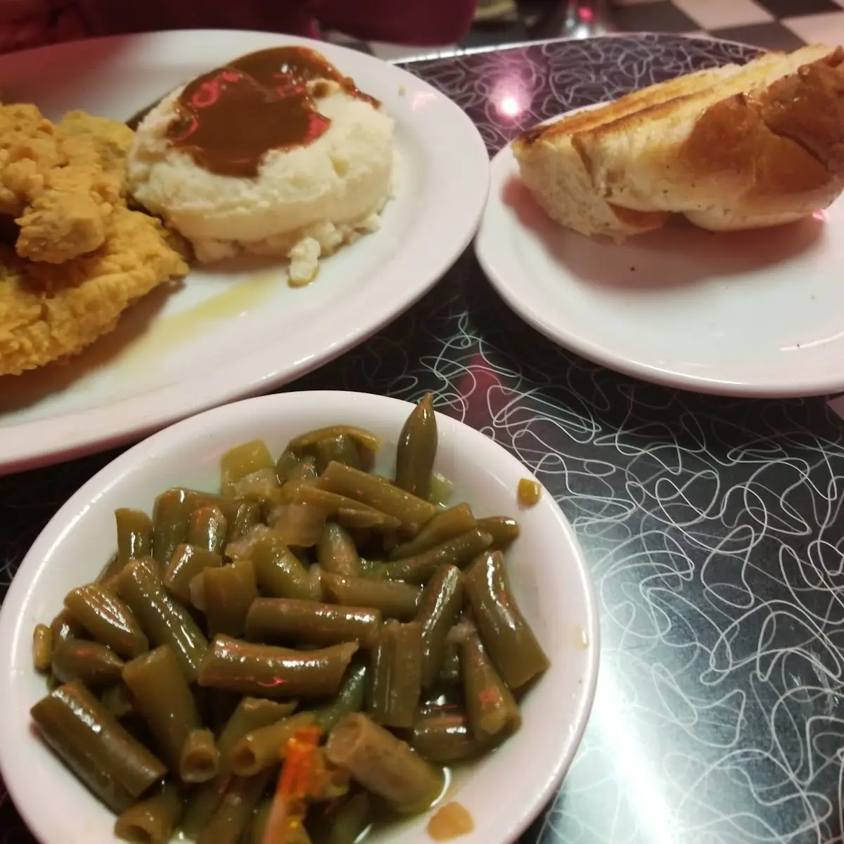 Chicken Green Beans Mashed Potatoes