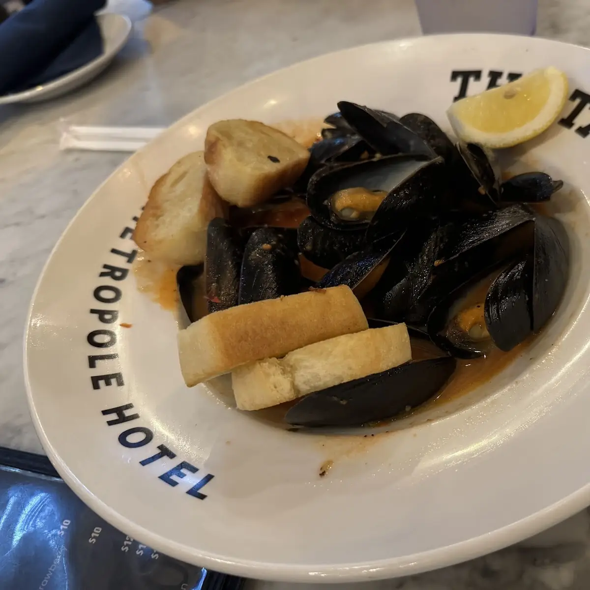 Steamed Mussels