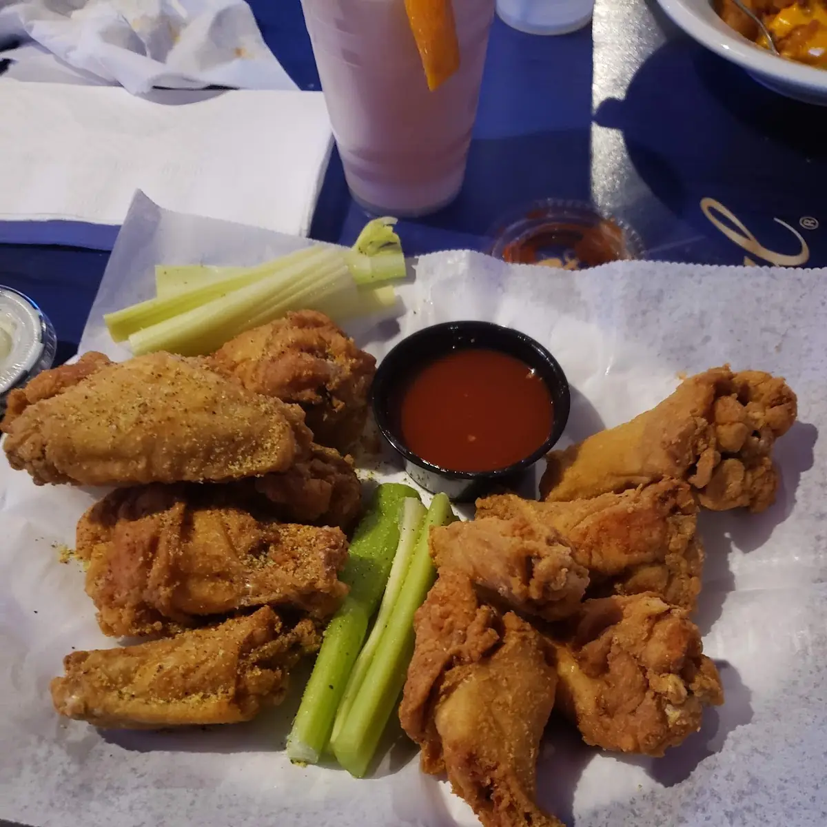 Chicken Wings and Fries