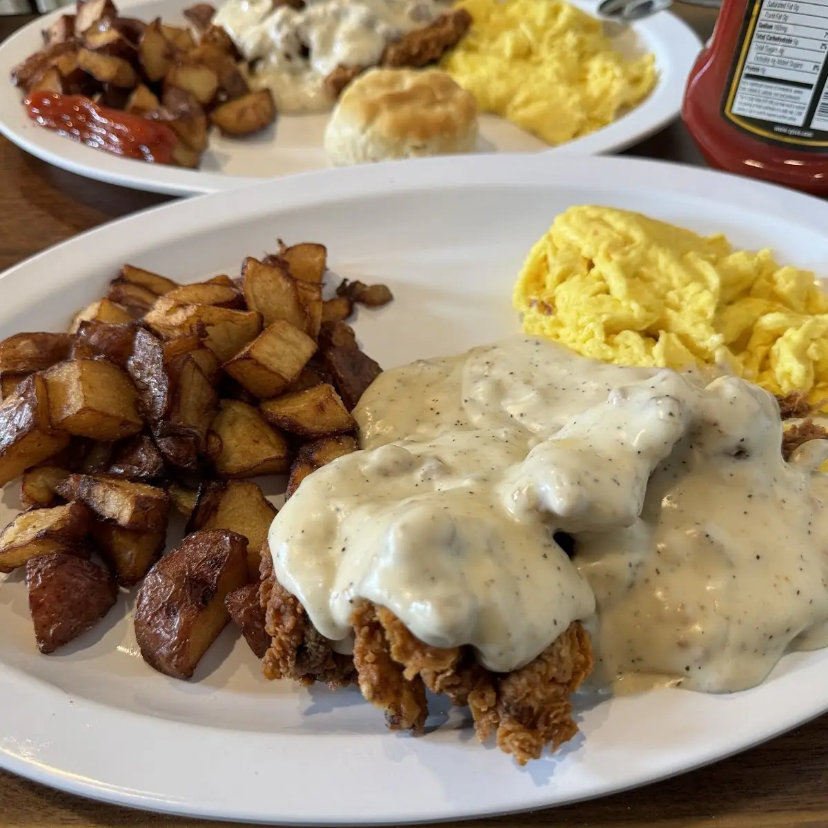 Two Eggs with Chicken Fried Chicken