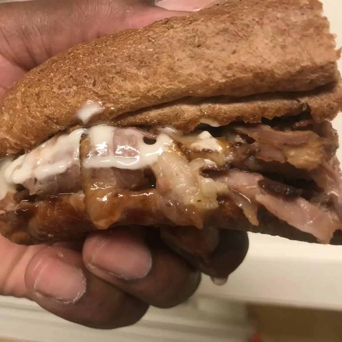 Beef & Cheddar Brisket Sandwich