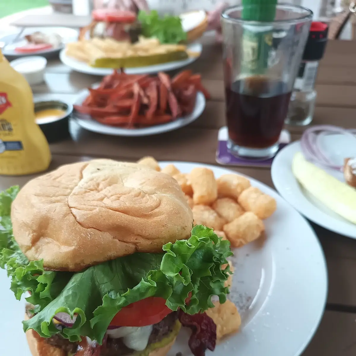 Mushroom Swiss & Bacon Burger