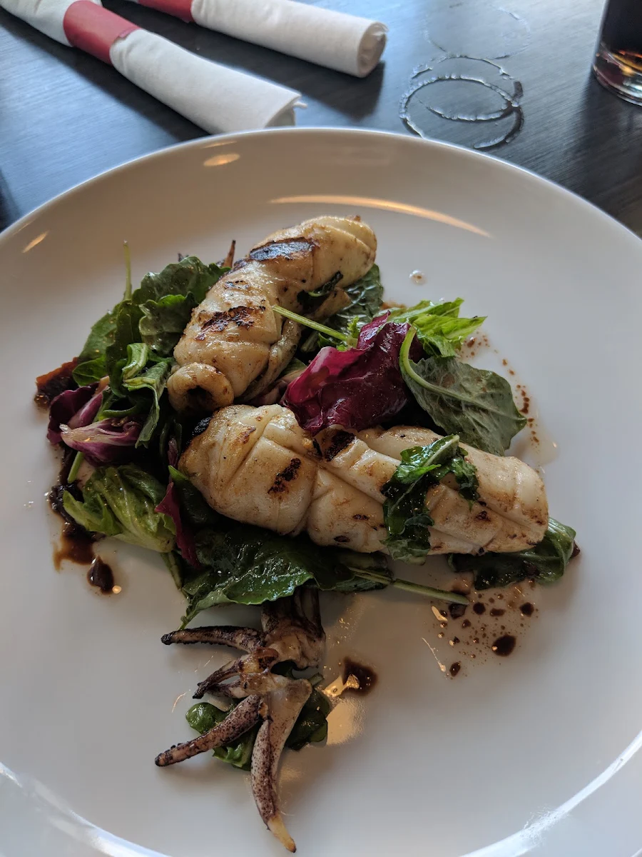 Grilled Calamari, Sasso Pizza Market & Bar