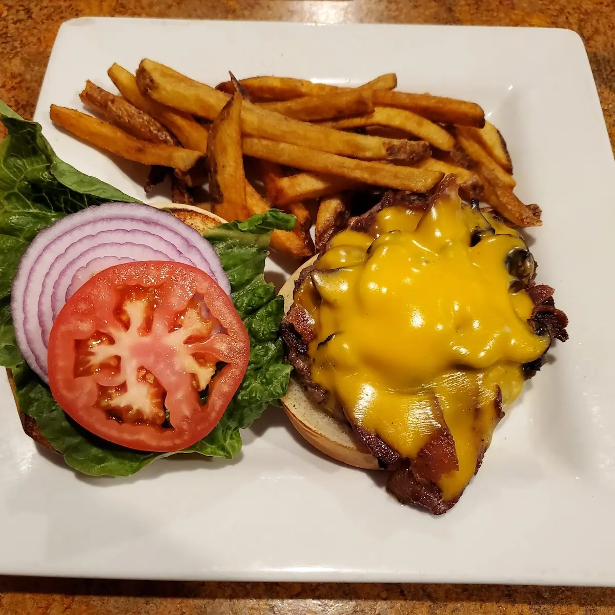 Bacon Mushroom Cheddar Burger