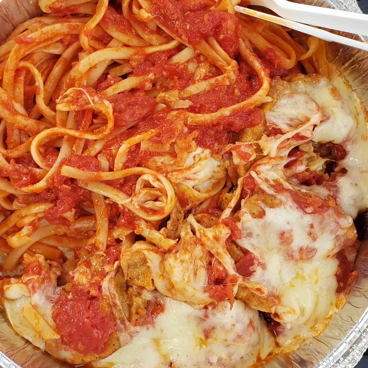 Eggplant Parmigiana Sandwich