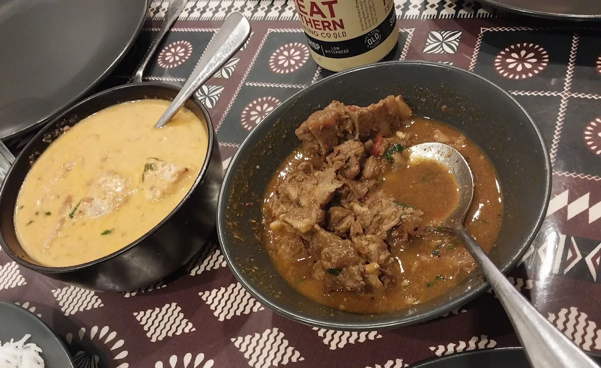 Butter Chicken and Goat Curry