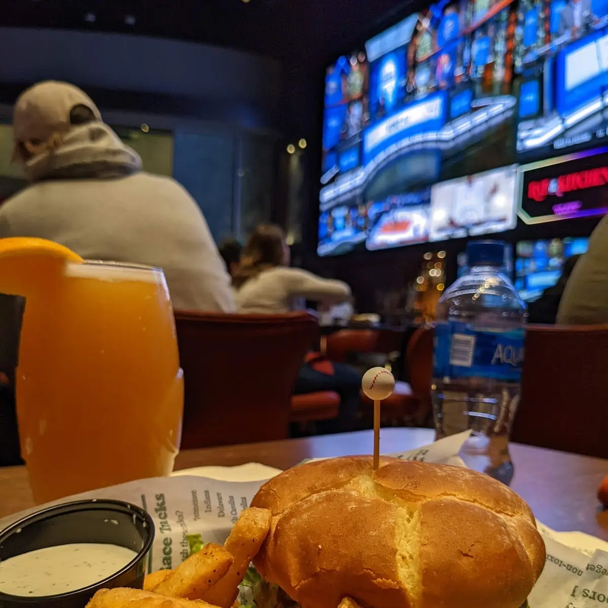 Baja Burger and Fries