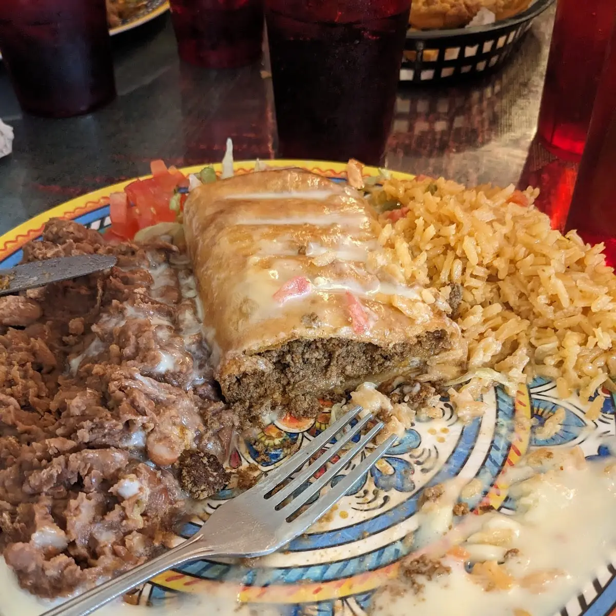 Beef Chimichanga Dinner