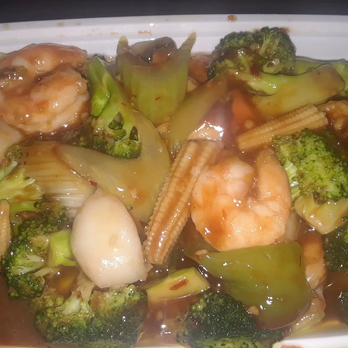 Shrimp and Scallops with Garlic Sauce