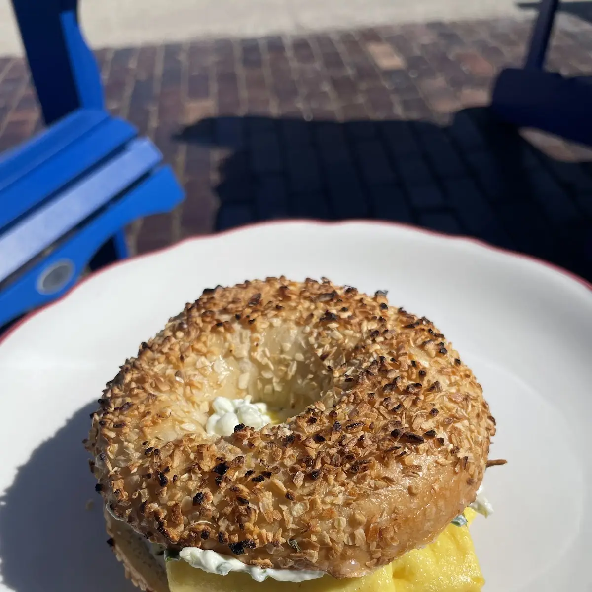 Avocado Egg and Cheese Bagel