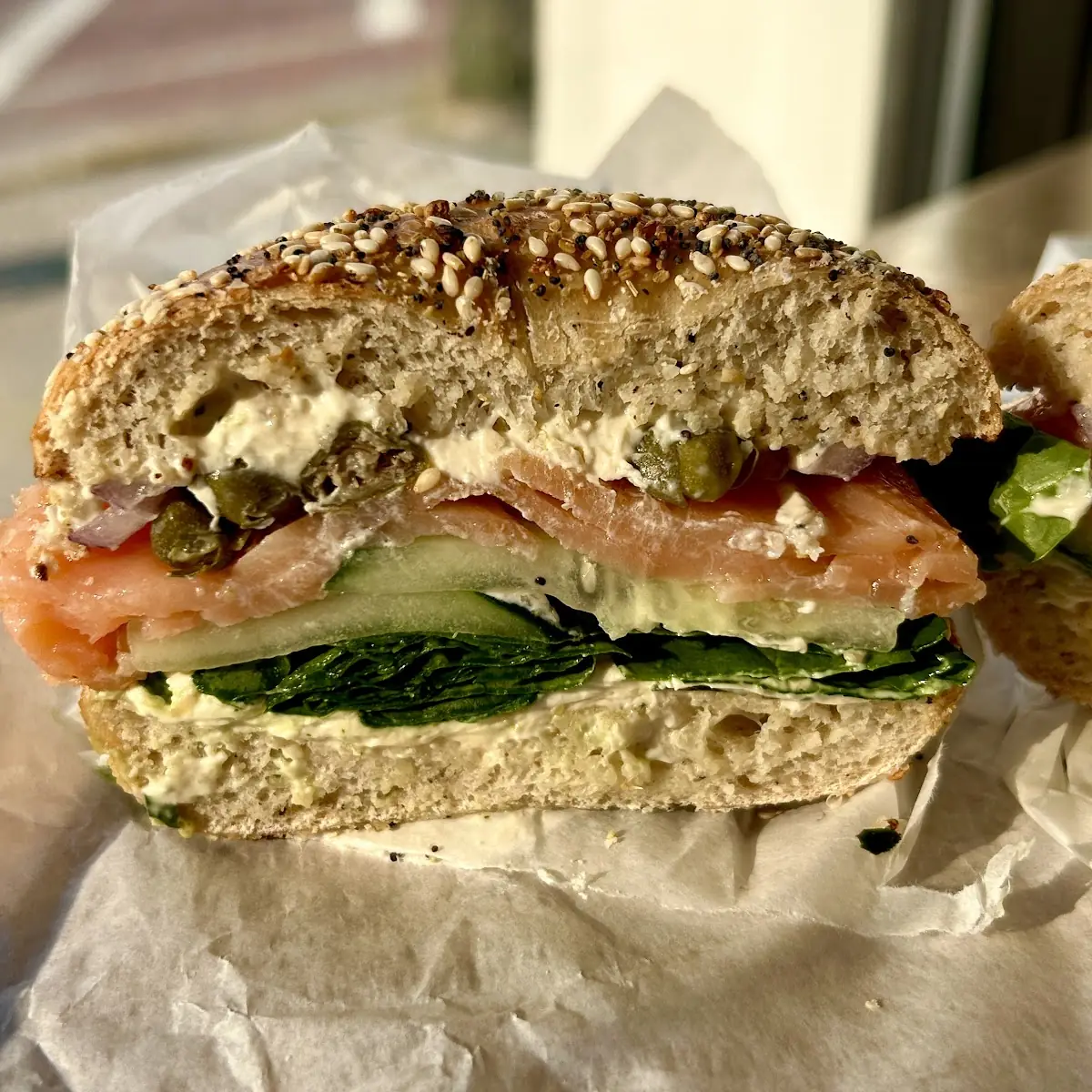 Everything Bagel with Lox