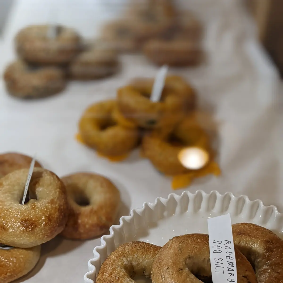 Rosemary Sea Salt Bagels
