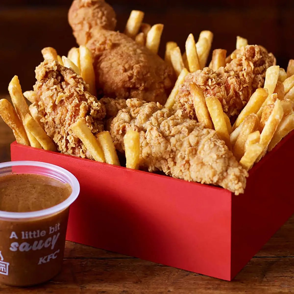 Fried Chicken and Fries