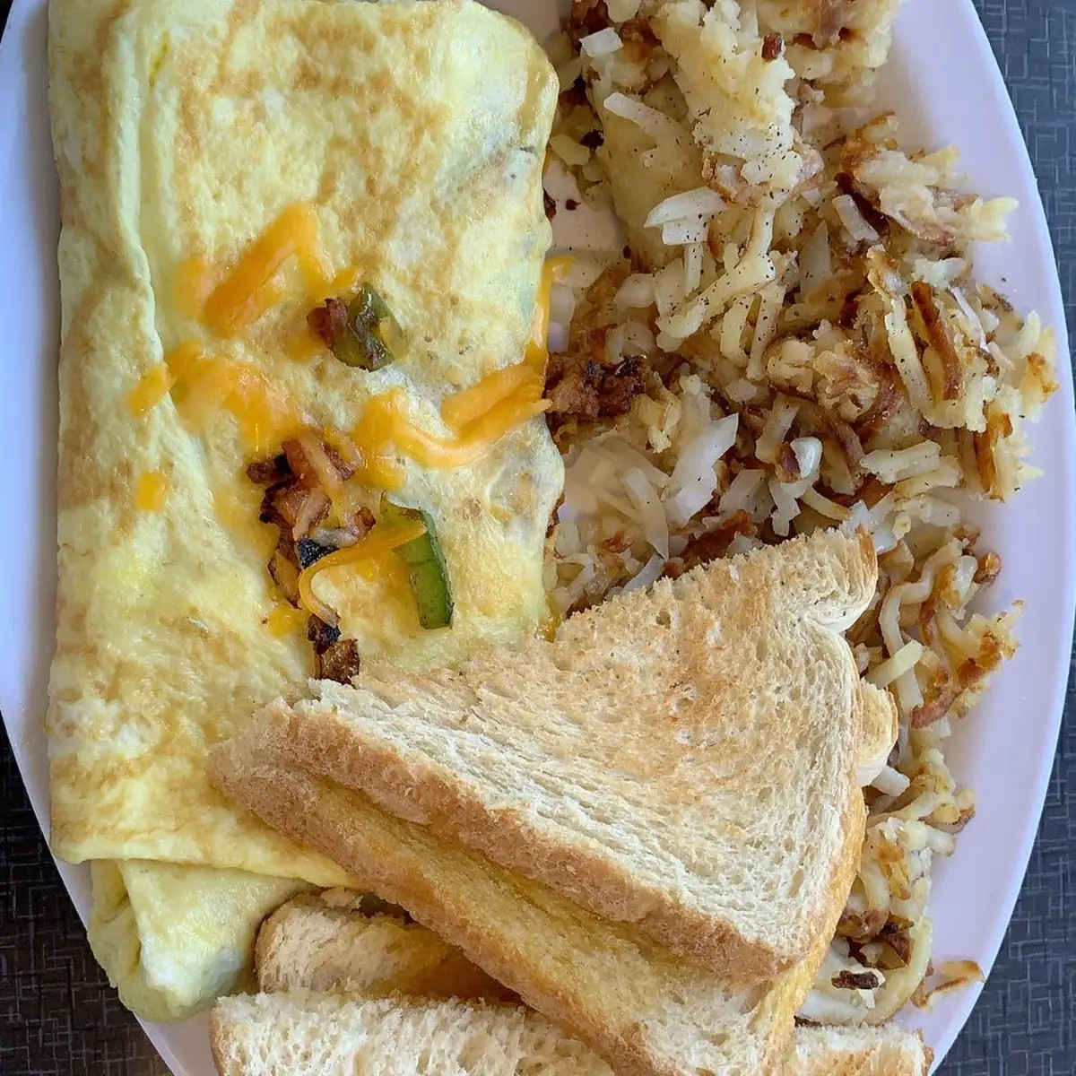Hash Browns Toast