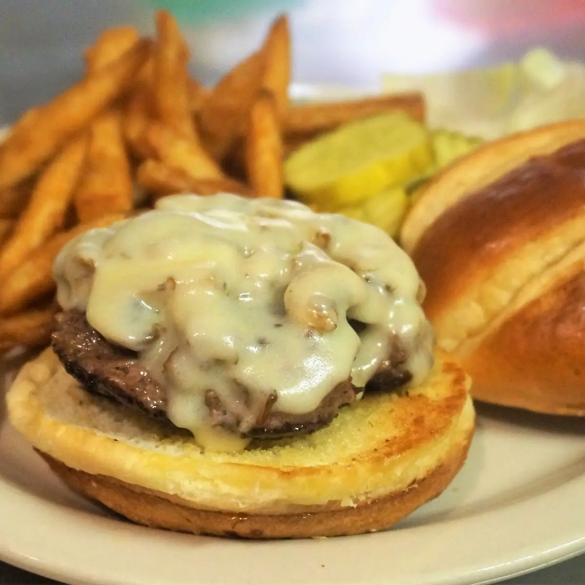 Mushroom Swiss Burger