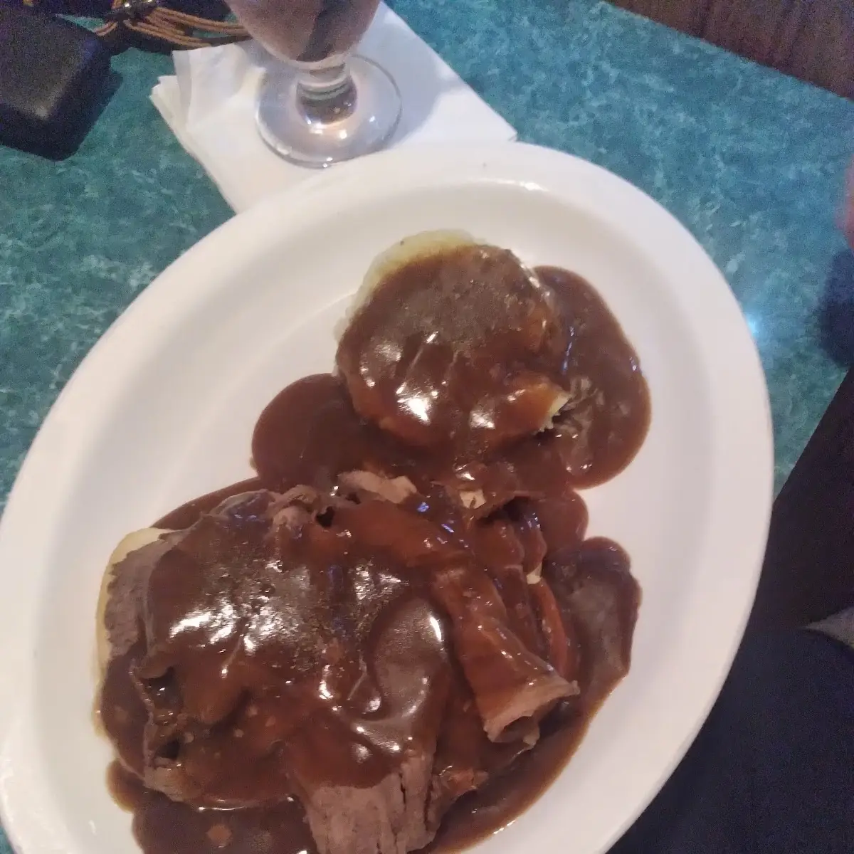 Open Face Roast Beef Dinner