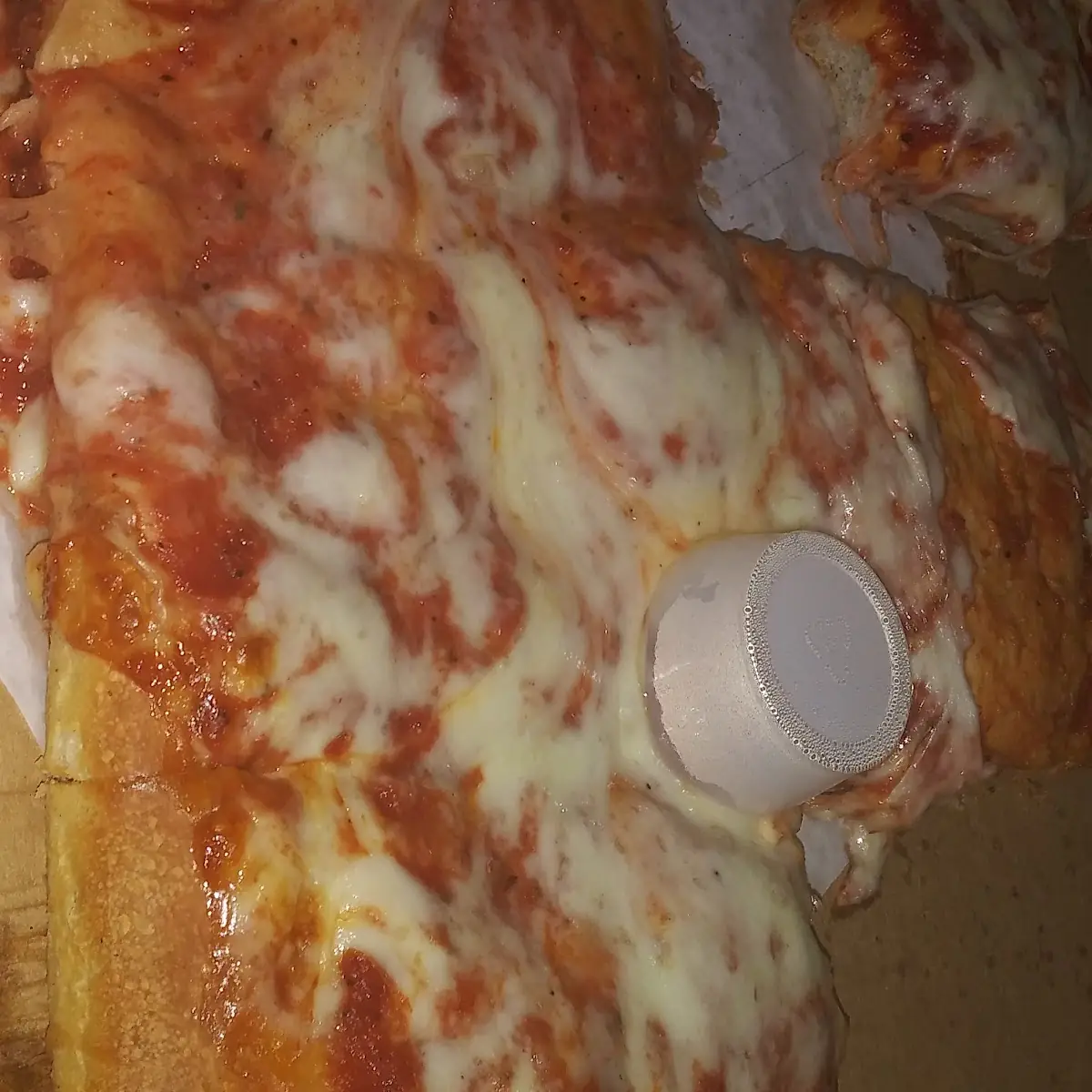 Sicilian Cheese Pizza Slice