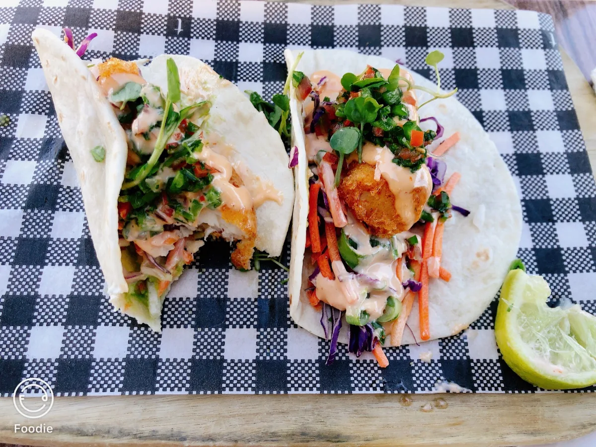 Crispy Barra Fish Taco, M.Y. Roasting Cafe