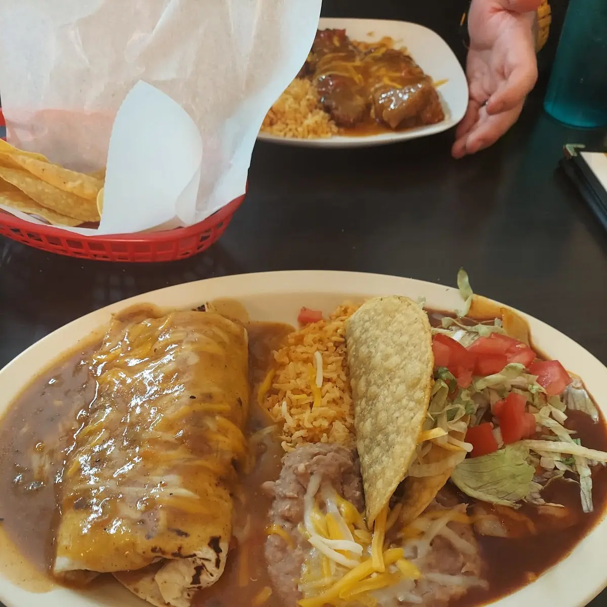 Combo 3 Taco Tamale Enchilada Chillies Reano