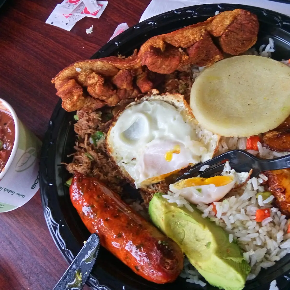 Bandeja Paisa Con Carne Asada