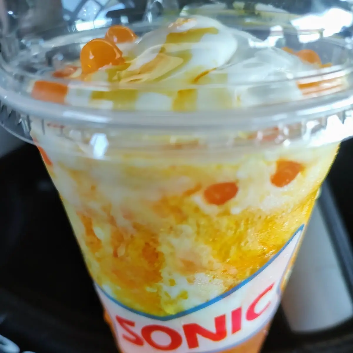 Orange Cloudsicle Slush Float