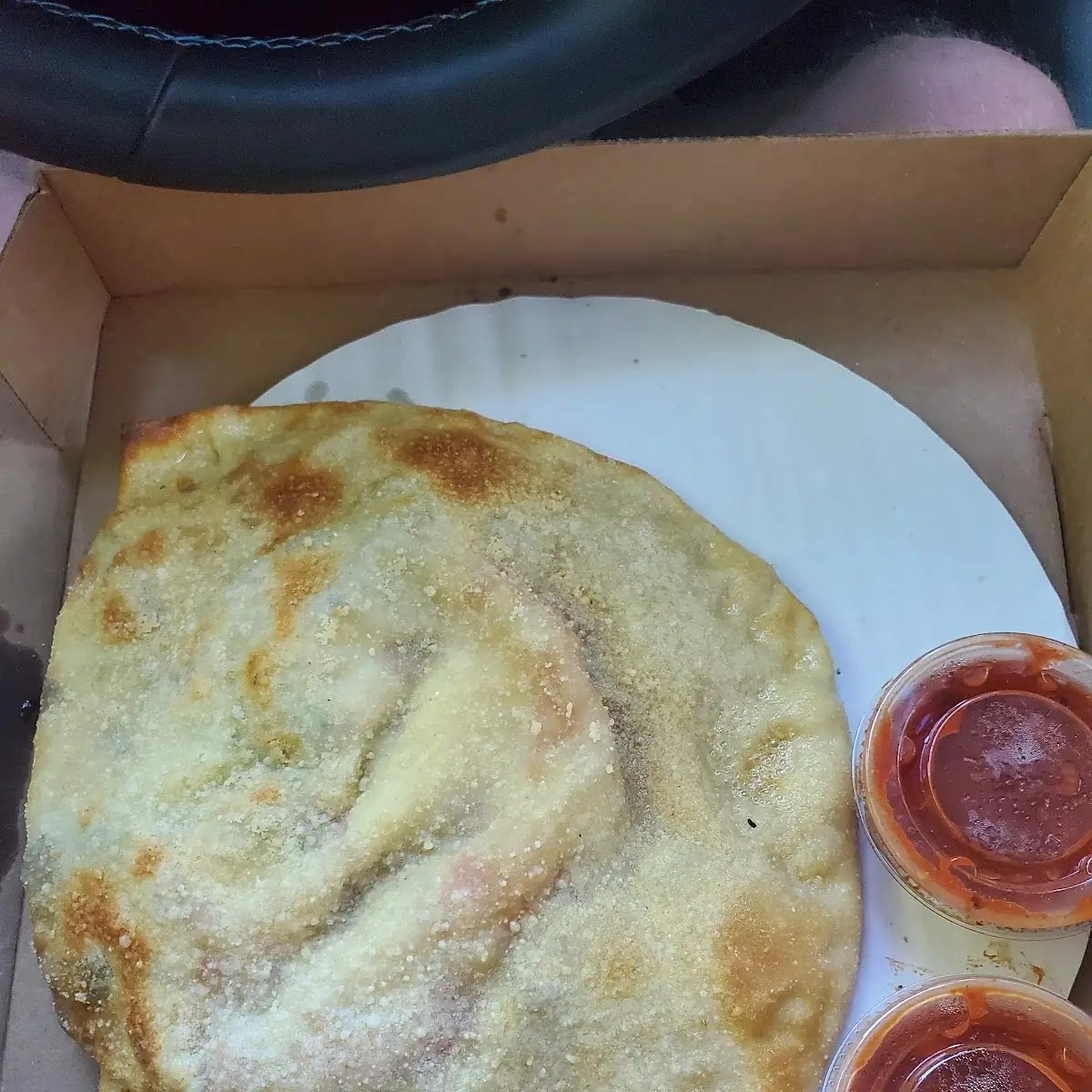 Deluxe Calzone with Marinara Sauce