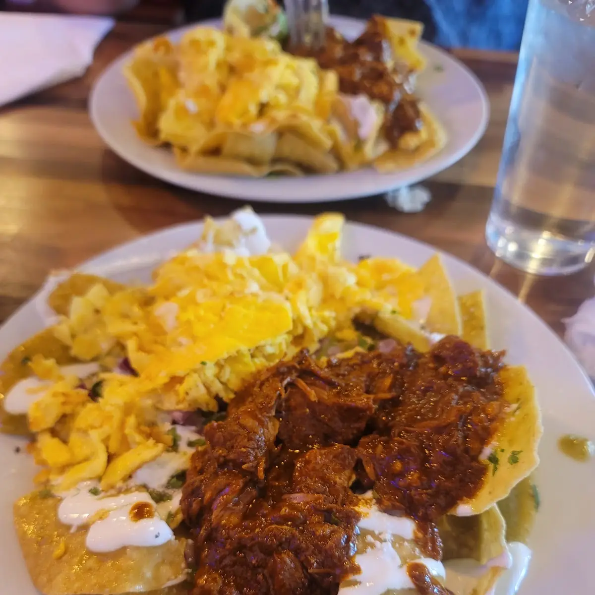 Green Chilaquiles with Cochinita