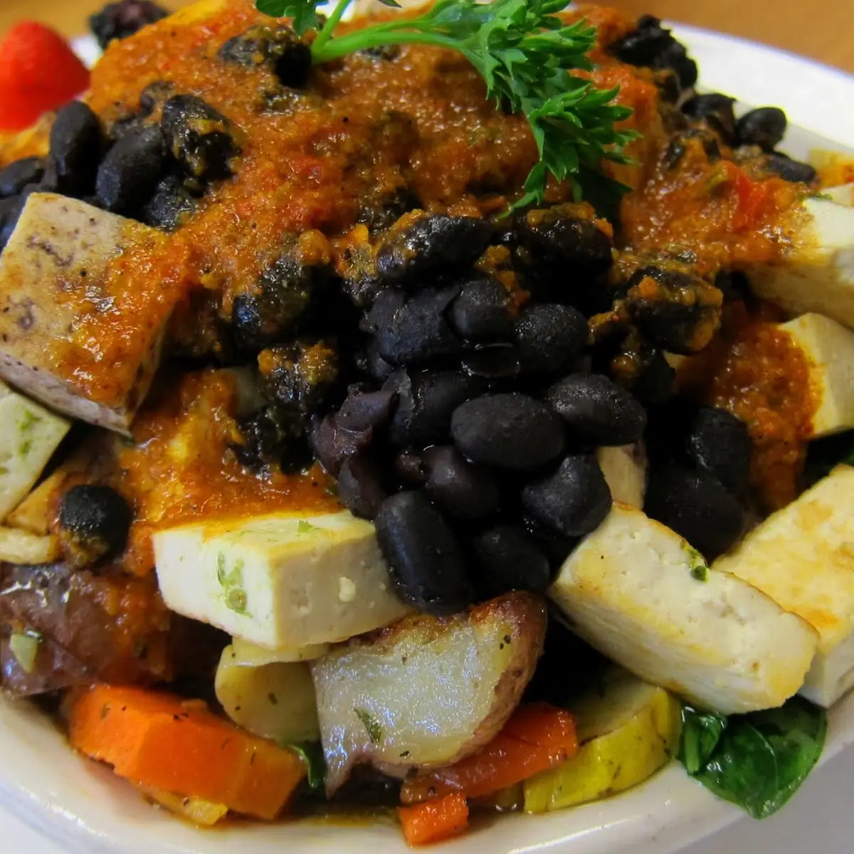 Black Bean and Tofu Breakfast
