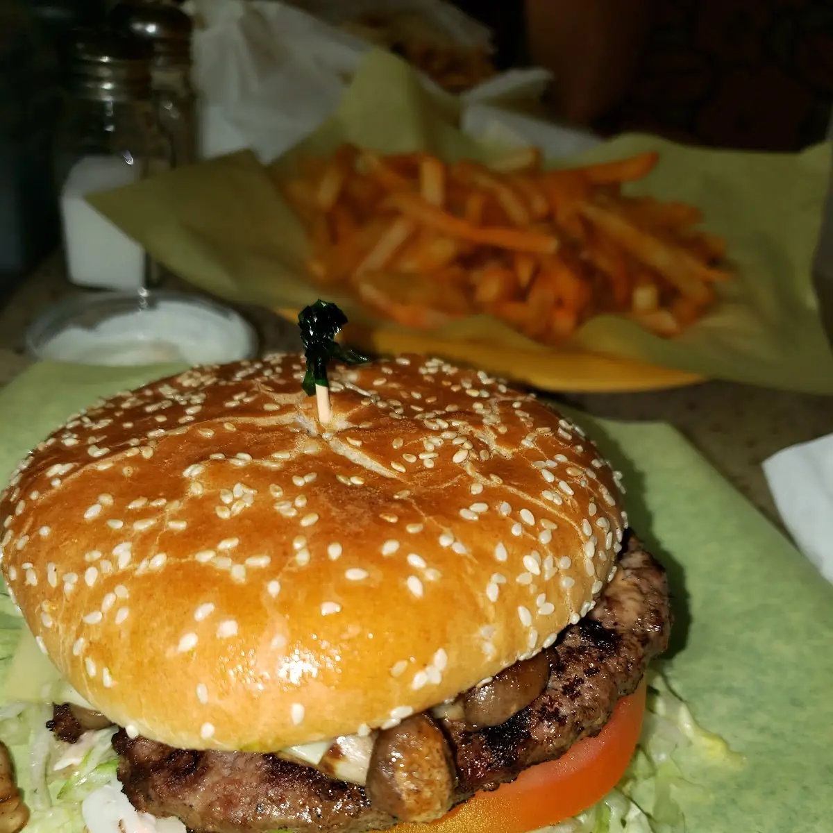 Mushroom Swiss Burger