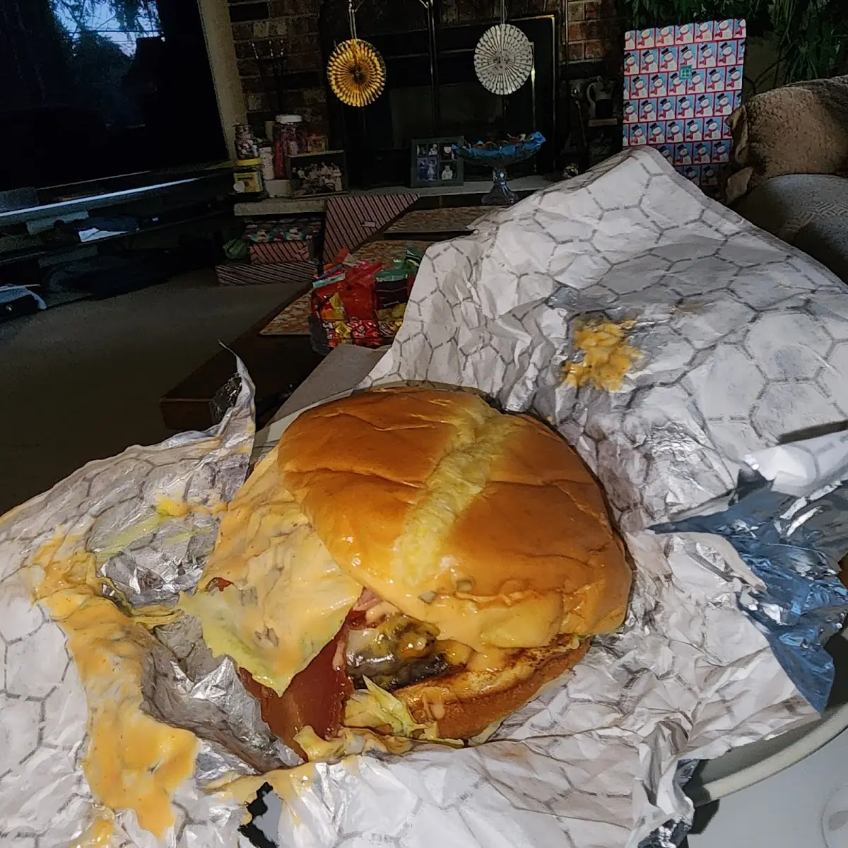 Big Cheesy Bacon Burger