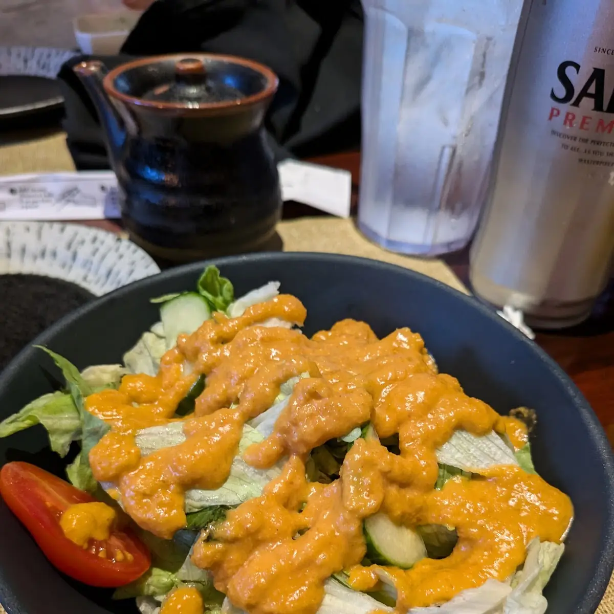 Salad with Ginger Dressing