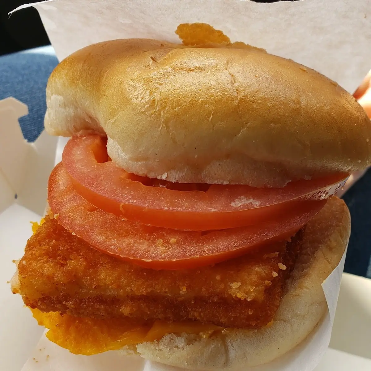 Fish Sandwich with Tomato