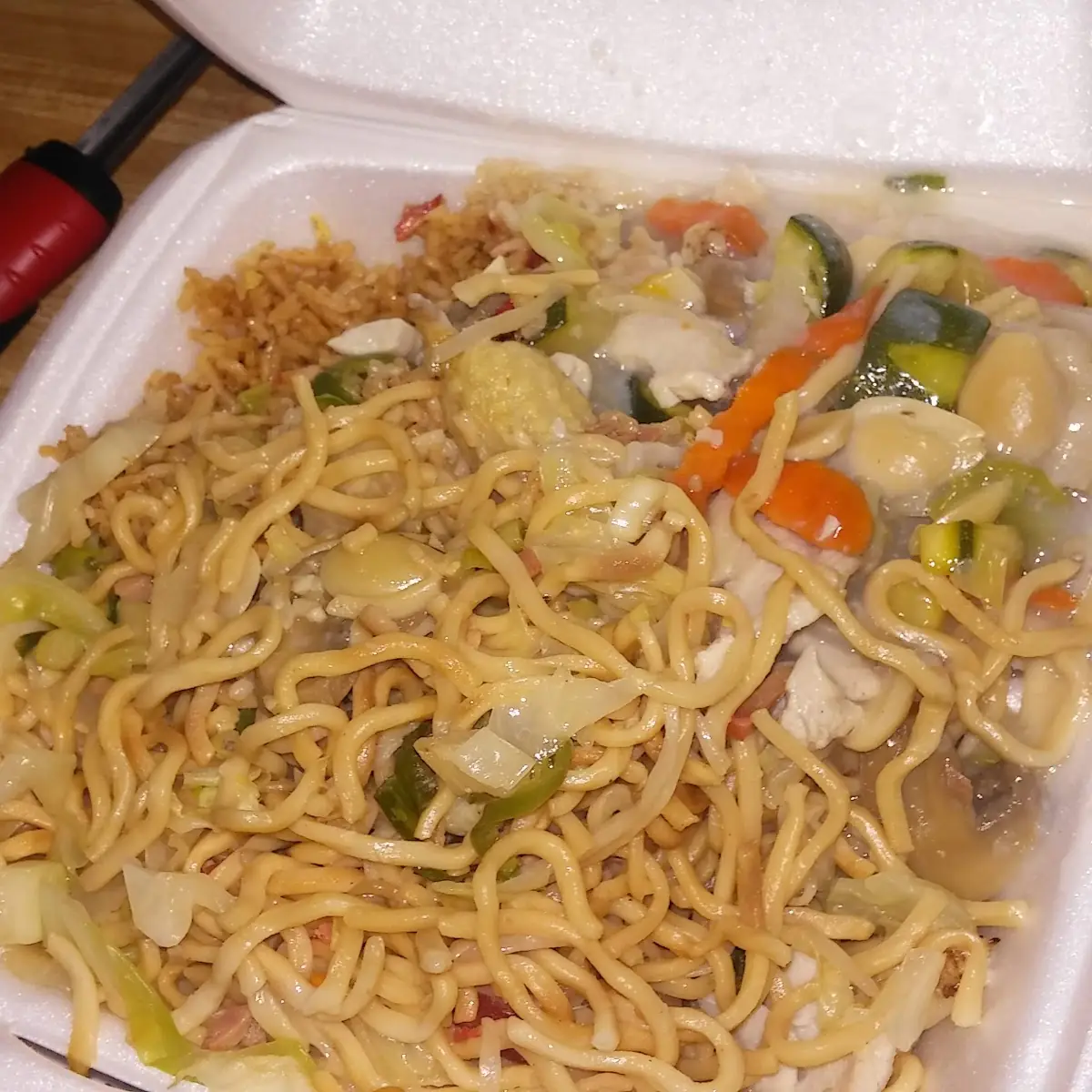 Don't Know What That Sauces Was & the Veggies Were over Cooked Didnt Taste Like Almond Chicken to Me