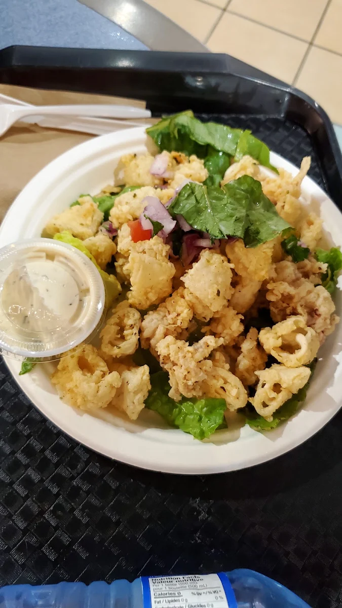 Calamari and Salad Combo, OPA! of Greece Coquitlam