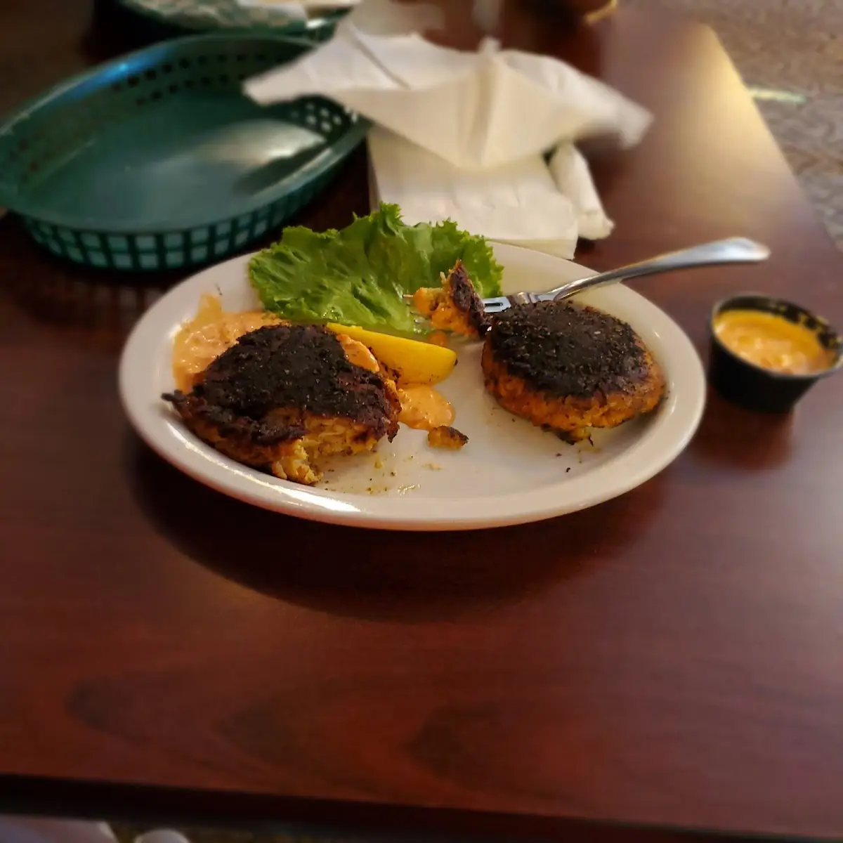 To Blackened Crab Cakes