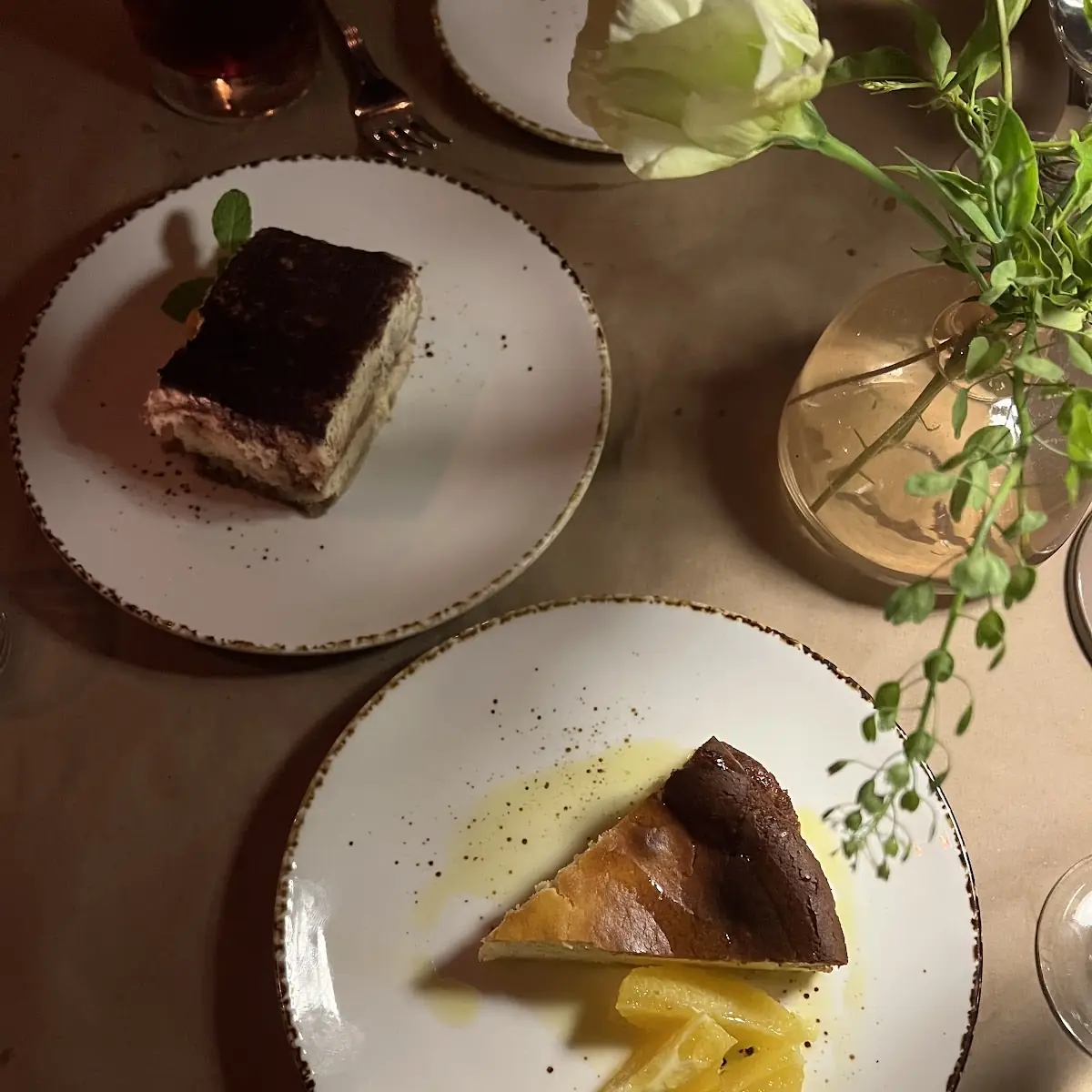 Tiramisu & Basque Cheesecake