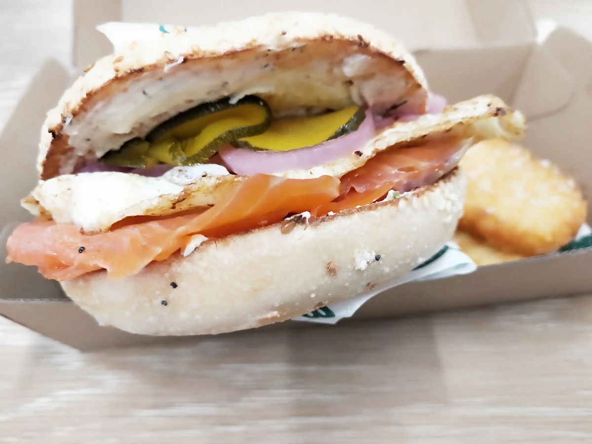 Salmon Bagel, Tuckshop cafe & bagels