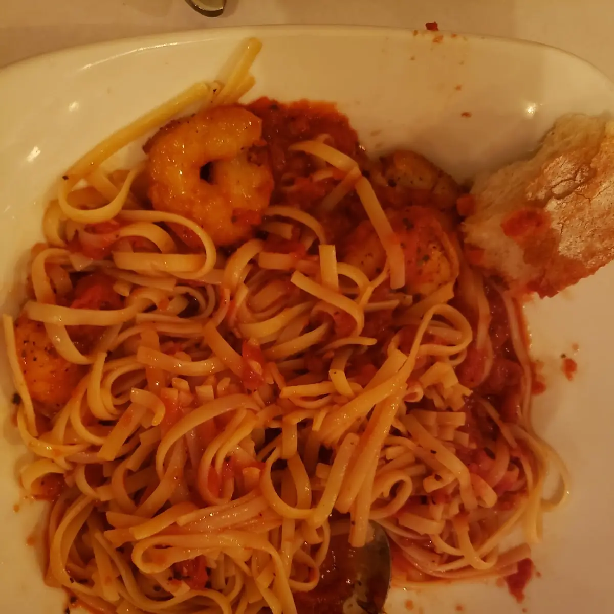 Shrimp Scampi w Marinara