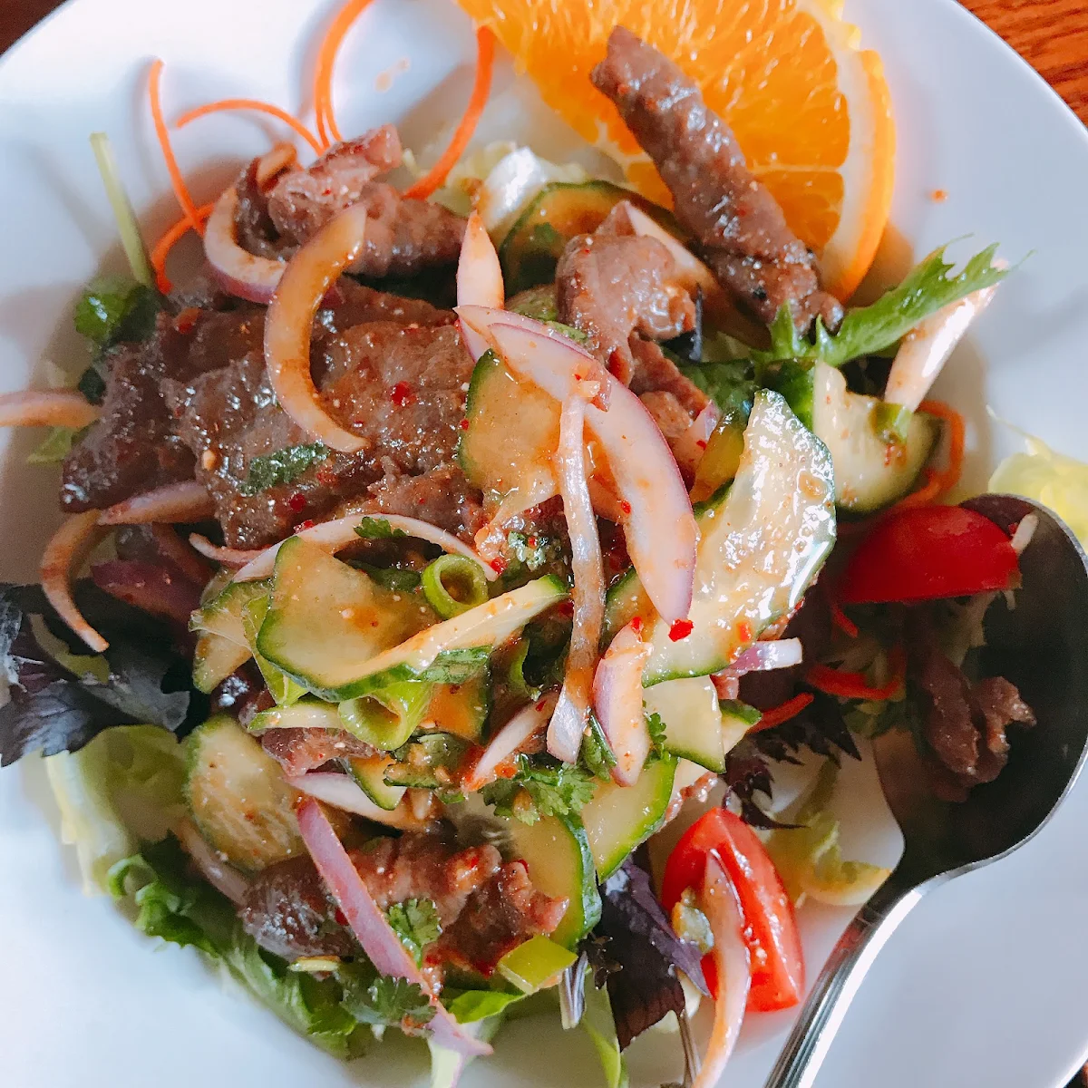 Thai Beef Salad, Healesville Thai Kitchen