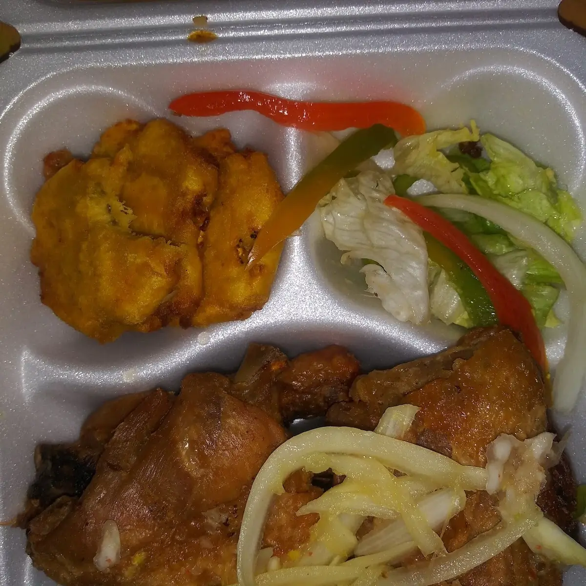 Fried Chicken w Plantains