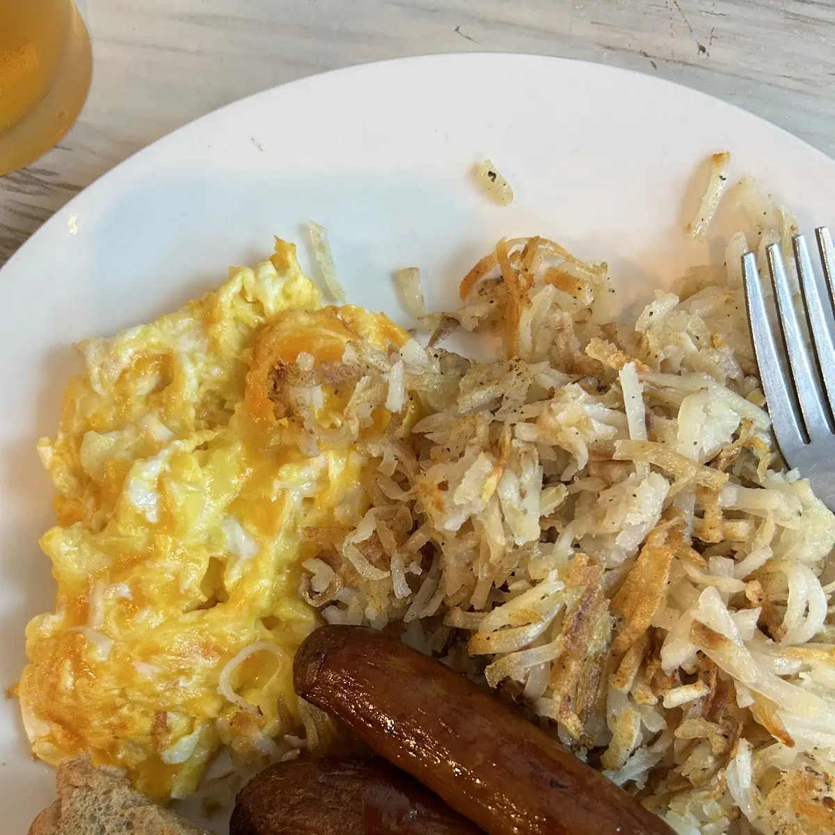 Scrambled Eggs and Hashbrown