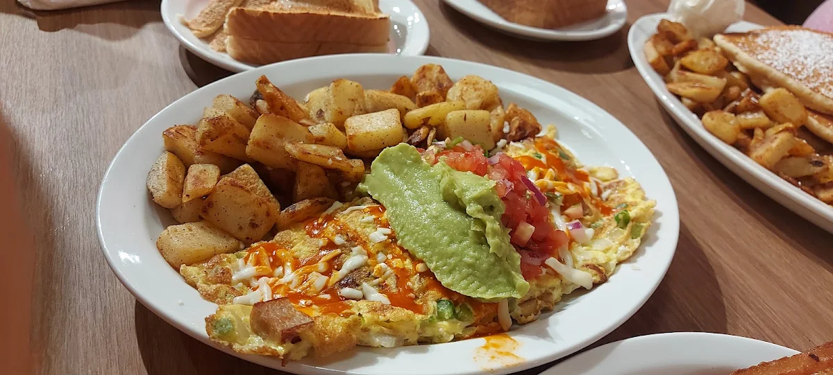 Mexican Omelette, Stacked Pancake & Breakfast House