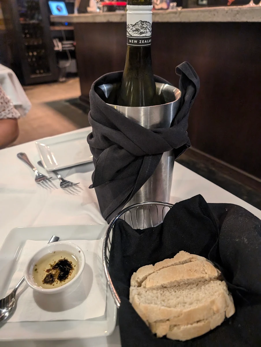 Side Bread and Oil Dipping Sauce