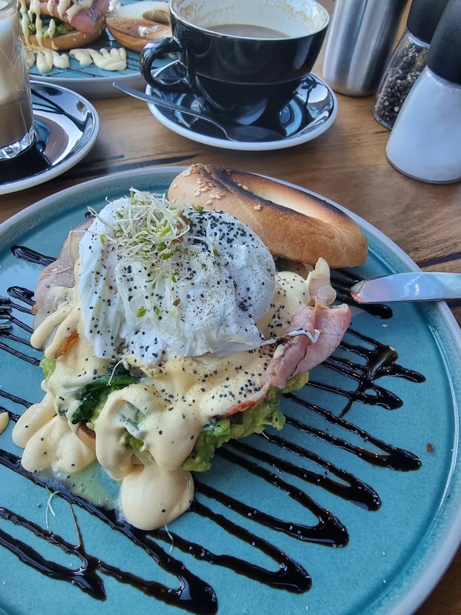 Benedict Bagel with Salmon, Public Cafe.