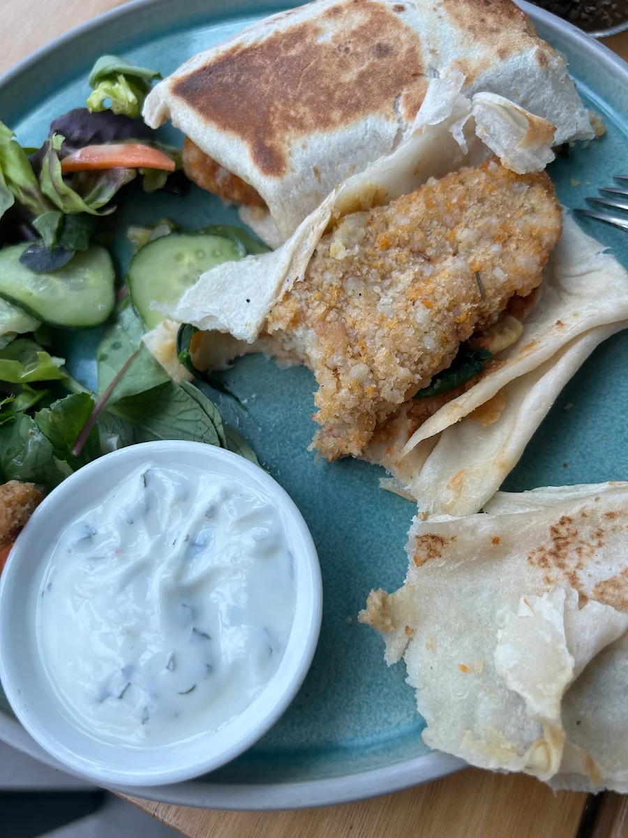 Ostensibly Tandoori Chicken’ Wrap, Public Cafe.
