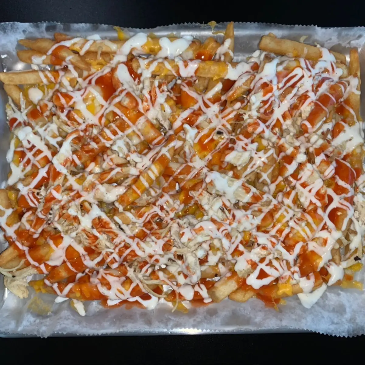 Buffalo Loaded Fries with Chicken