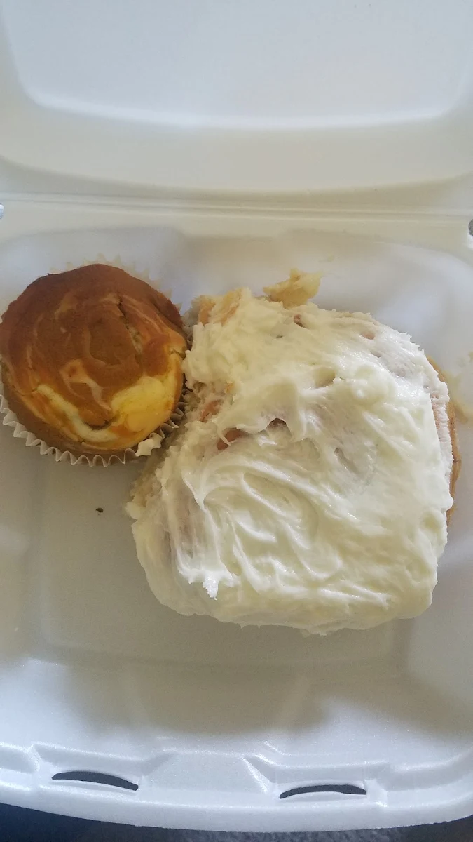 Cinnamon Bun and Muffin